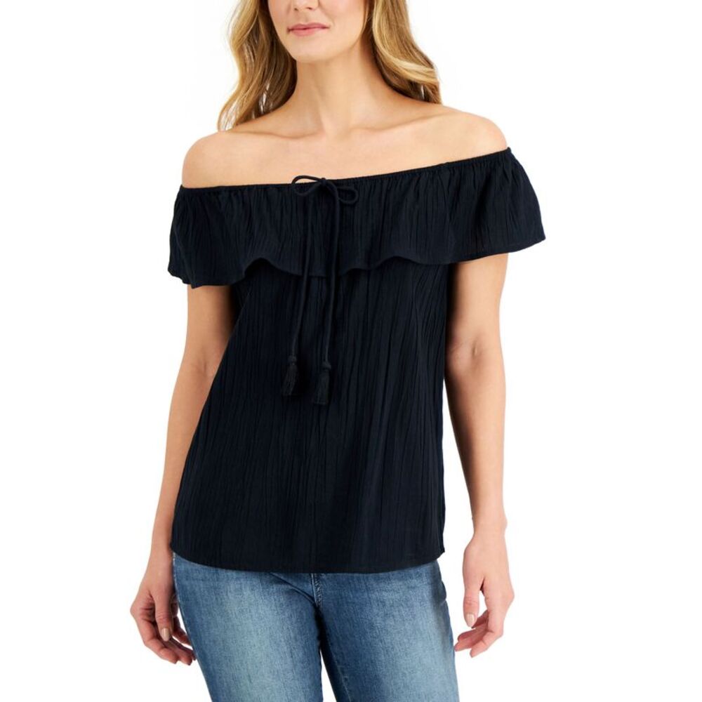Style & Co Womens Off The Shoulder Top
